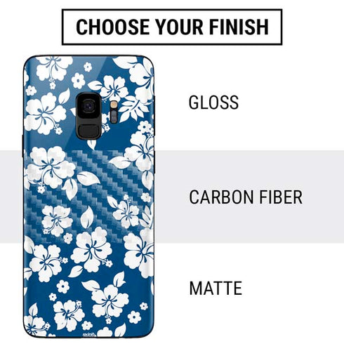 Blue and White Galaxy S9 Skin